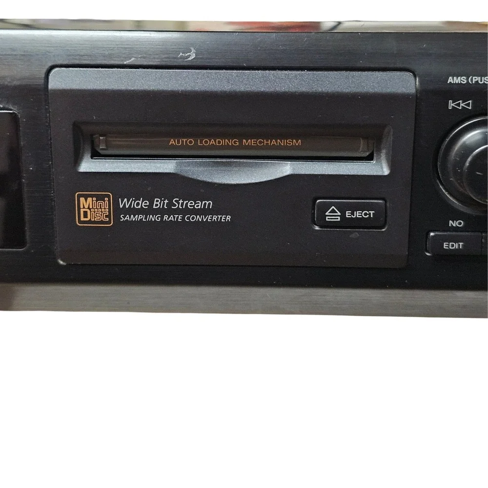 Sony MDS-JE320 MiniDisc Deck Player Recorder Wide Bit Stream Vintage 1998 Black